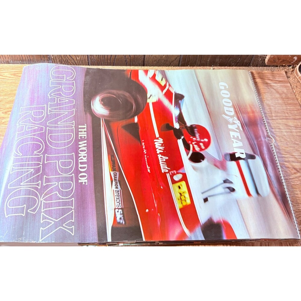 Good Year Large Shop Colander 1976 Race Cars Top Spiral Bound